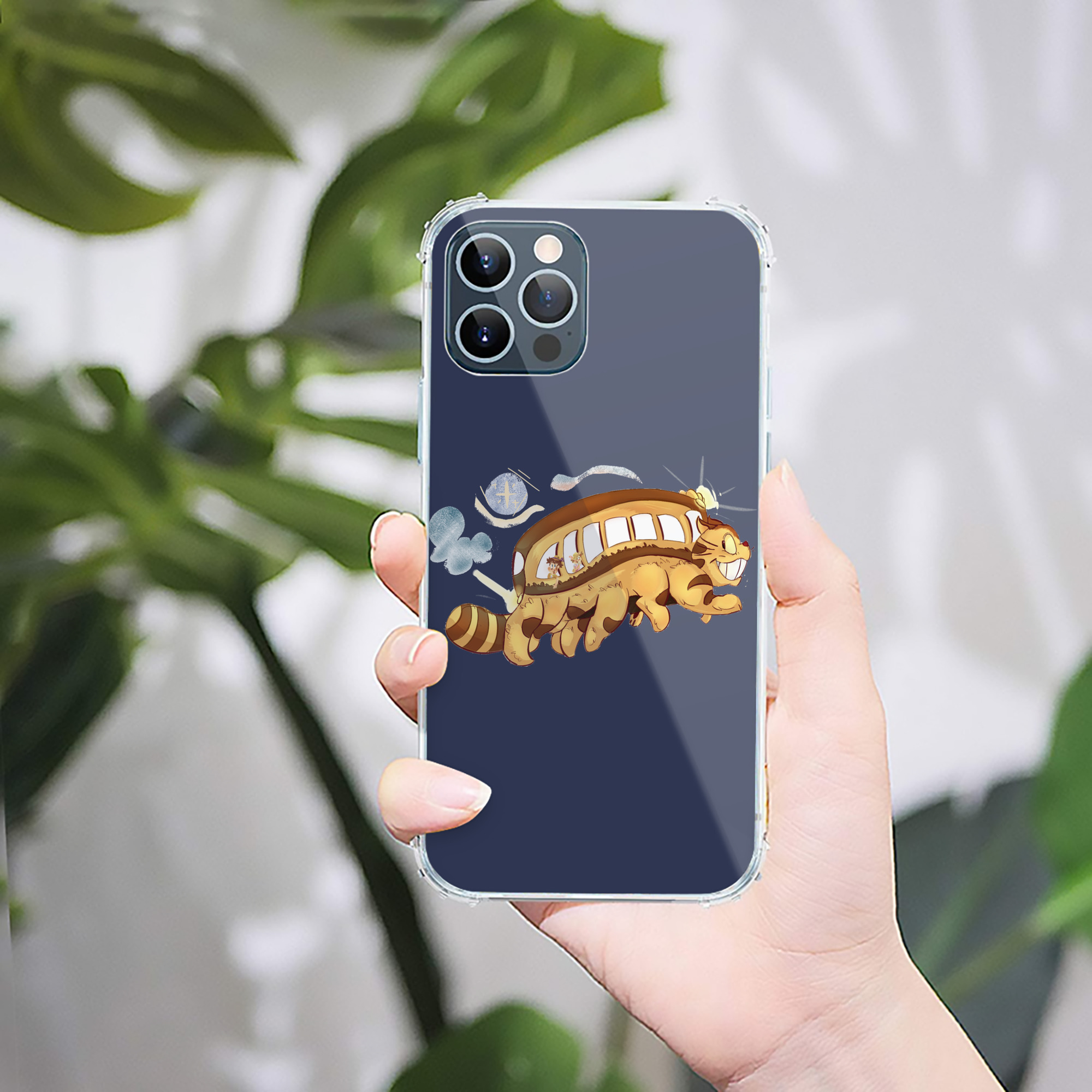 （画像用） となりのトトロ 草壁メイ 草壁サツキ My Neighbor Totoro Satsuki Kusakabe Mei Kusakabe 【iPhone 12シリーズ対応】透明スマホケース（クリアソフトケース）